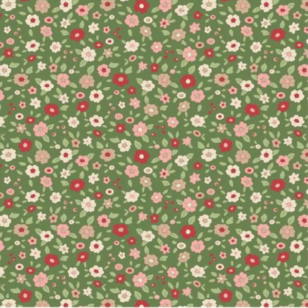 Tessuto Patchwork cotone - Tilda Evie Green