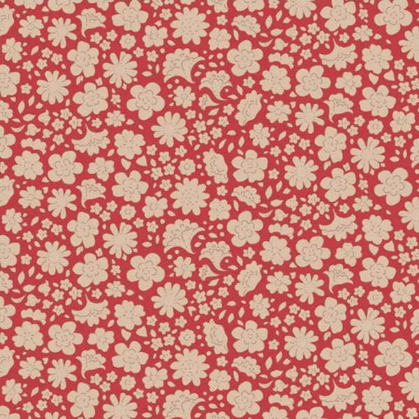 Tessuto Patchwork cotone - Tilda Carla Red