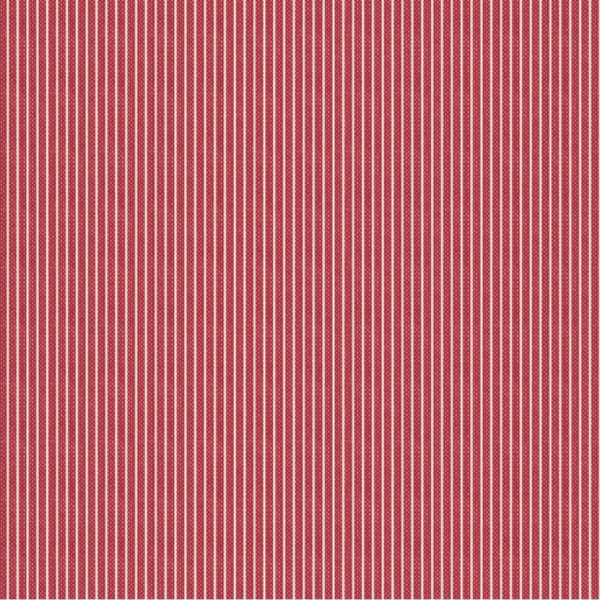 Tessuto Patchwork cotone - Tilda Tinystripe Red