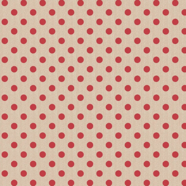 Tessuto Patchwork cotone - Tilda Polkadot Red
