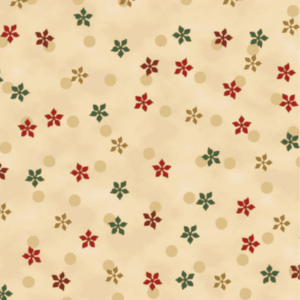 Tessuto natalizio cotone - Snowflake Gold