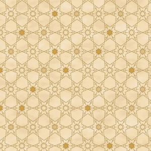 Tessuto natalizio cotone - Snowflake Geometric Star Gold