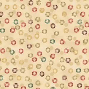 Tessuto natalizio cotone - Frosty Snowflake Gold