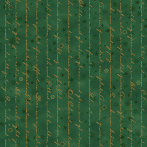Tessuto natalizio cotone -  Writing Green Gold