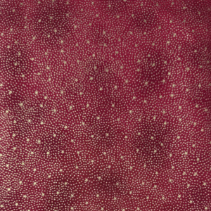 Tessuto natalizio cotone - Red Gold Stars