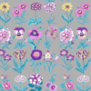 Tessuto Americano cotone - Kaffe Fassett Flower Studies Grey
