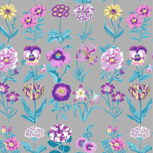 Tessuto Americano cotone - Kaffe Fassett Flower Studies Grey