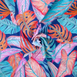 Tessuto Lycra da bagno stampato Tortoisa Leaves - Katia Fabrics