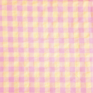 Tessuto a quadretti bicolore Rosa e Giallo Vichy Gingham Little - Katia Fabrics