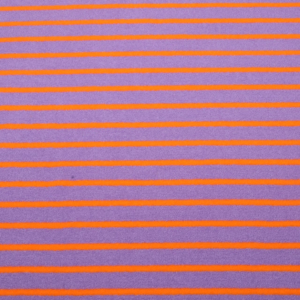 Tessuto maglia in spugna a righe viola e arancio - Albstoffe