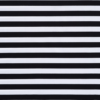 Tessuto Jersey biologico a righe bianco e nero - Albstoffe